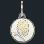 Fisherman's Fish Pie UK British Pub Food Cuisine Pet ID Tag<br><div class="desc">Design features an original marker illustration of a traditional British fish pie (fisherman's pie), a classic pub or home-cooked dish consisting of fish and vegetables in a white sauce, topped with a layer of mashed potatoes and baked in a casserole dish. This UK themed food design is also available on...</div>