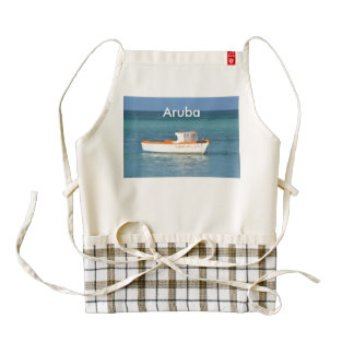 Fisherman's Hut Beach Zazzle HEART Apron
