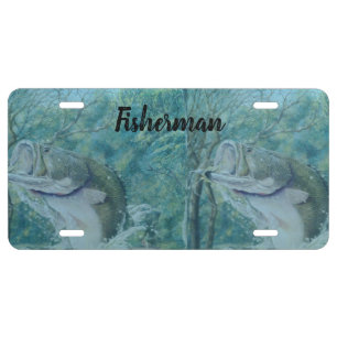 Fisherman's License Plate