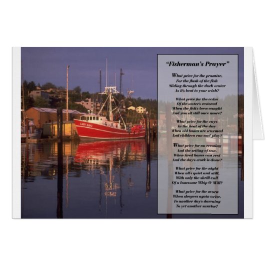 fishermans prayer cards (Front Horizontal)
