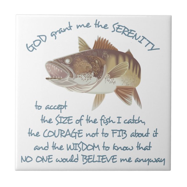 Fisherman's Prayer Ceramic Tile (Front)