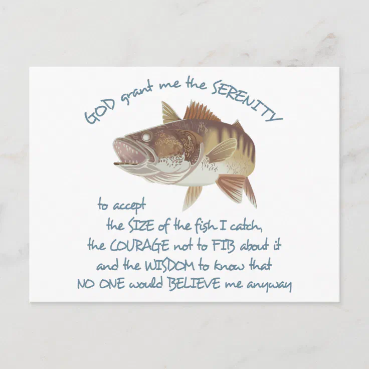 Fisherman's Prayer Postcard | Zazzle