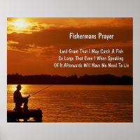 Fisherman's Prayer Poster 24" x 20", Paper-Matte)