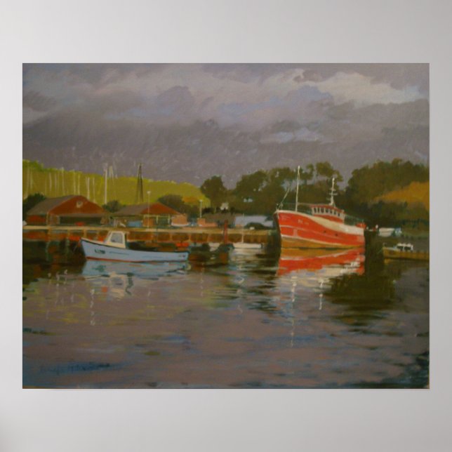 Fisherman's Quay Salcombe 2 Poster (Front)