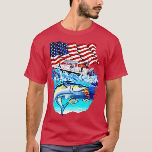 Fishermans Usa Proud America 1 T_Shirt