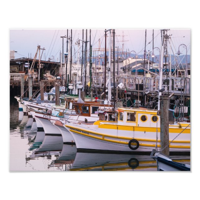 Fisherman's Wharf Harbor Photo Print (Front)