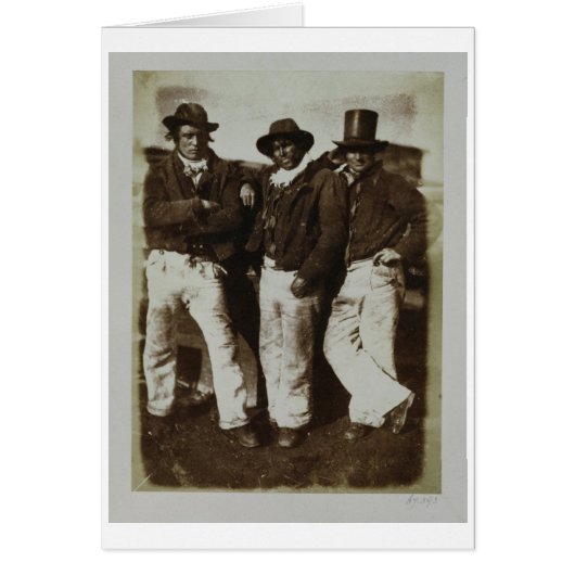 Fishermen Ashore, c.1843-47 (salt paper print from Cards (Front)