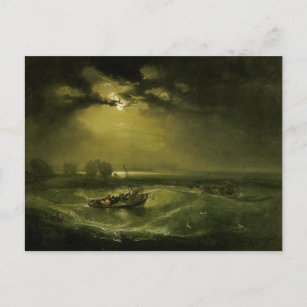 Fishermen at Sea by J.M.W. Turner Postcard
