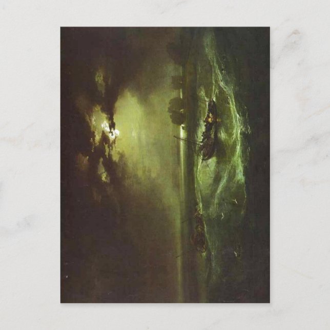 Fishermen at Sea J. M. W. Turner , 1796, oil on ca Postcard (Front)