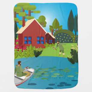 Fishermen Baby Blanket