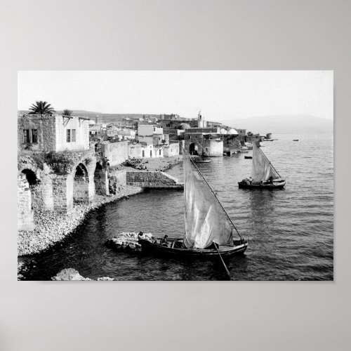 Fishermen Boats on the Sea of Galilee Poster