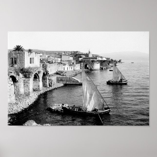 Fishermen Boats on the Sea of Galilee Poster (Front)