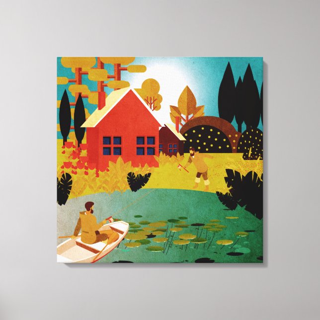 fishermen canvas print (Front)