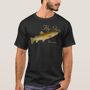 Fishermen Fly Fishing Trout Flies Watercolor T-Shirt