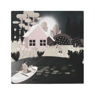 Fishermen Metal Print