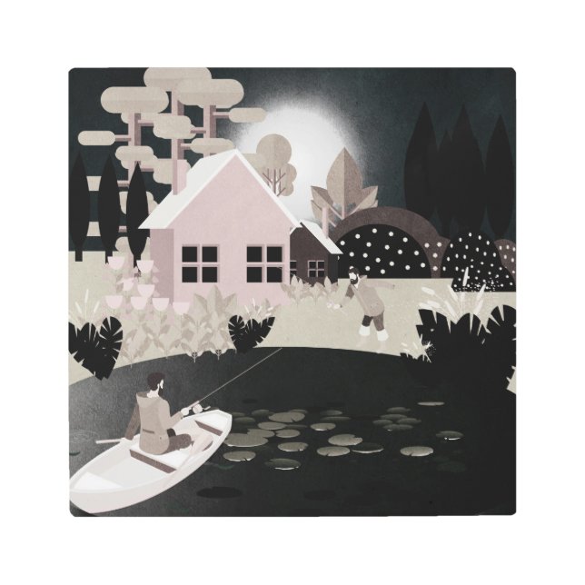 Fishermen Metal Print (Front)