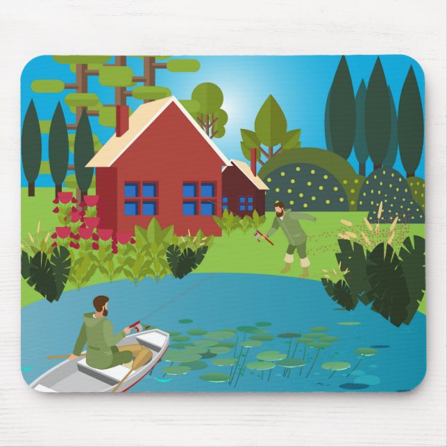 Fishermen Mouse Pad (Front)
