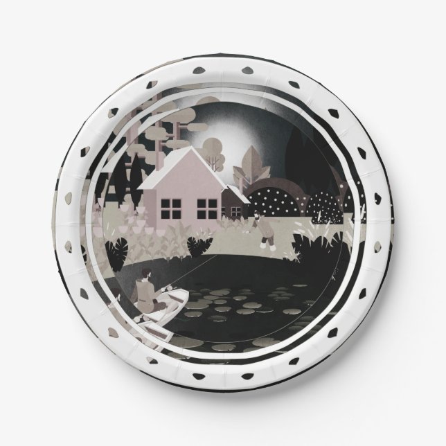 Fishermen Paper Plates (Front)