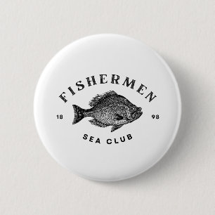 Fishermen Sea Club Button