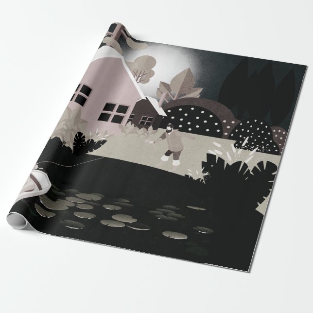 Fishermen Wrapping Paper (Unrolled)