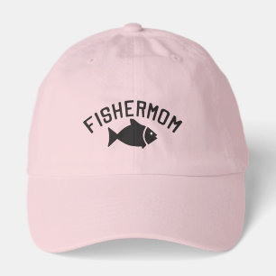Fishermom funny fishing for mothers hat