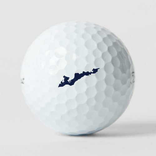 Fishers Island Classic Logo Golf Balls _ Blue