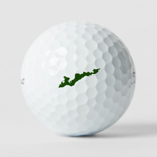 Fishers Island Classic Logo Golf Balls _ Green