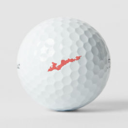 Fishers Island Classic Logo Golf Balls - Pink
