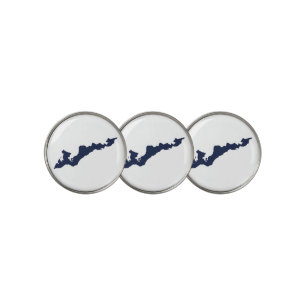 Fishers Island Logo Golf Ball Markers - Blue