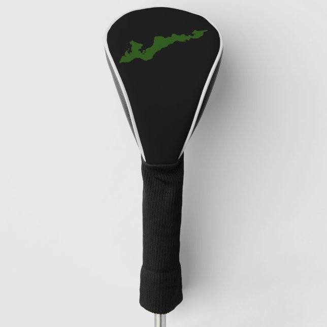 Fishers Island Logo Golf Club Cover – Green (Front)