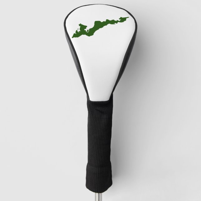 Fishers Island Logo Golf Club Cover – Green (Front)