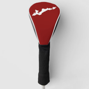 Fishers Island Logo Golf Club Cover – Red/White