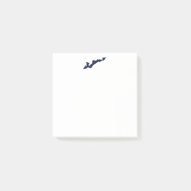 Fishers Island Logo Post-Its - Blue Post-it Notes (Front)