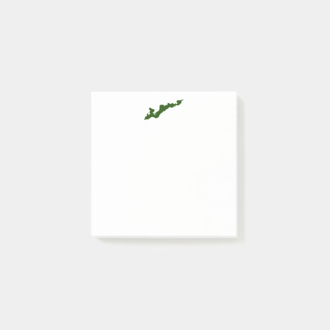 Fishers Island Logo Post-Its - Green Post-it Notes (Front)
