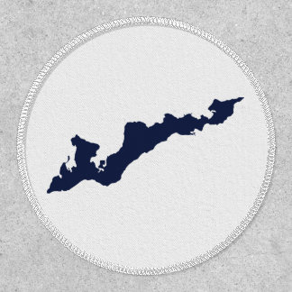 Fishers Island Patch – Blue/White