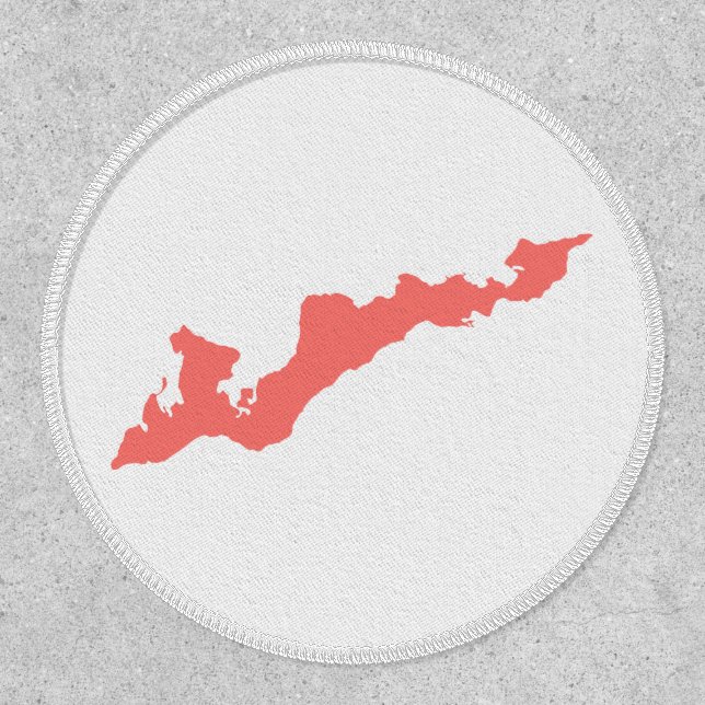 Fishers Island Patch – Pink/White (Front)