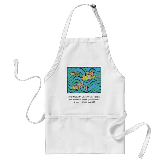 Fishers of men adult apron (Front)