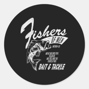 Fishers Of Men Graphic Tee - Inspired Classic Round Sticker