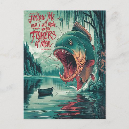 Fishers Of Men Lake Scene Postcard