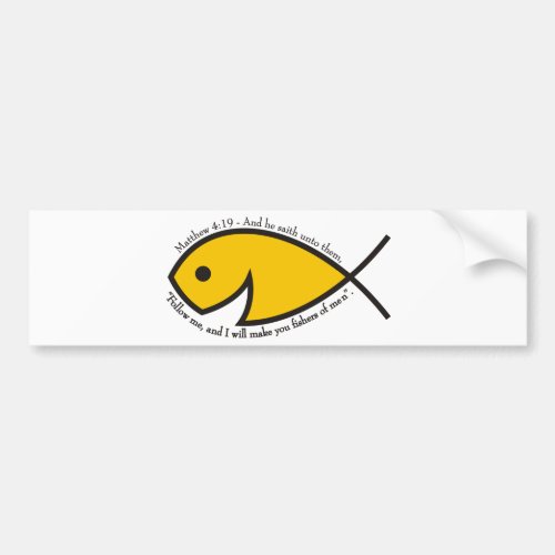 Fishers Of Men _ Matthew 419 Bumper Sticker