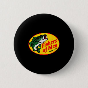 Fishers Of Men Matthew 4_19 Christian Fishing Bibl Button
