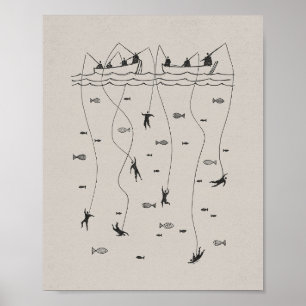 Fishers of Men - Matthew 4:19 Jesus Poster