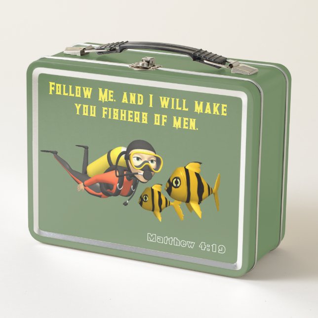 Fishers of men! metal lunch box (Front)
