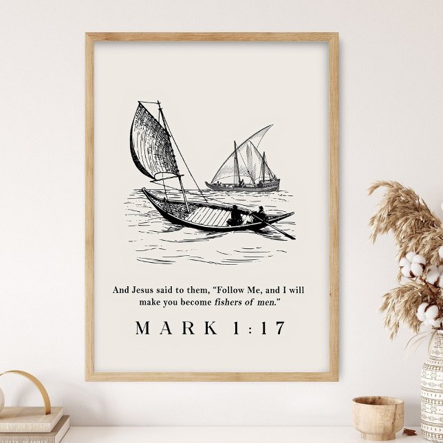 Fishers of Men Poster, Christian Wall Art, Bible  Poster (Creator Uploaded)