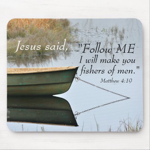Fishers of Men Scripture Mousepad