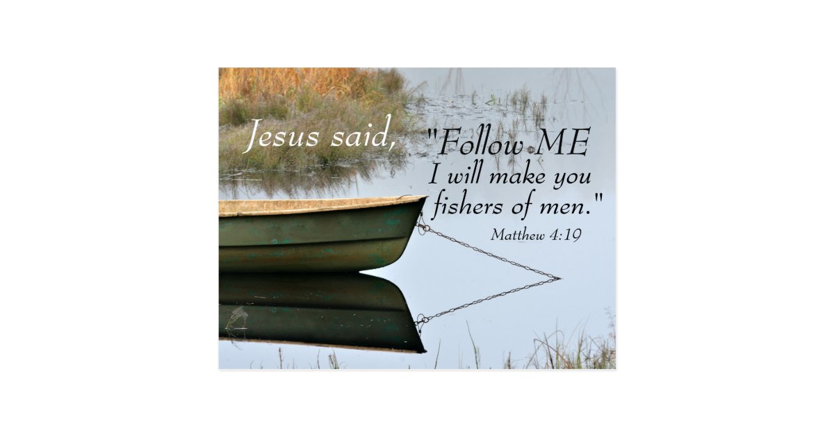 Fishers of Men Scripture Postcard | Zazzle.com