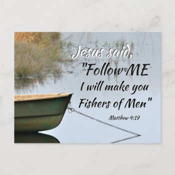 Fishers Of Men Scripture Postcard by CChristianDesigns at Zazzle