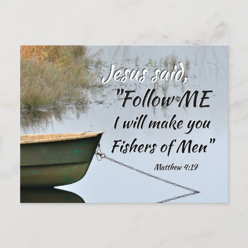 Fishers of Men Scripture Postcard