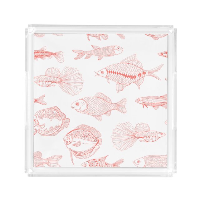 Fishes Acrylic Tray (Front)