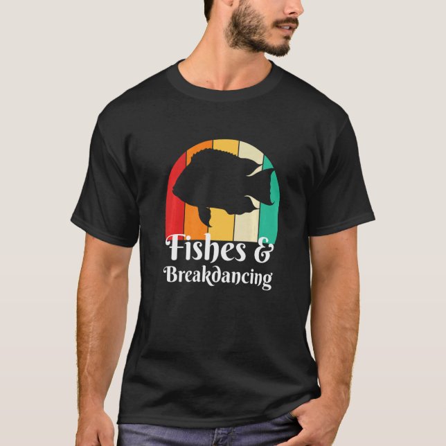 Fishes And Breakdancing T-Shirt (Front)